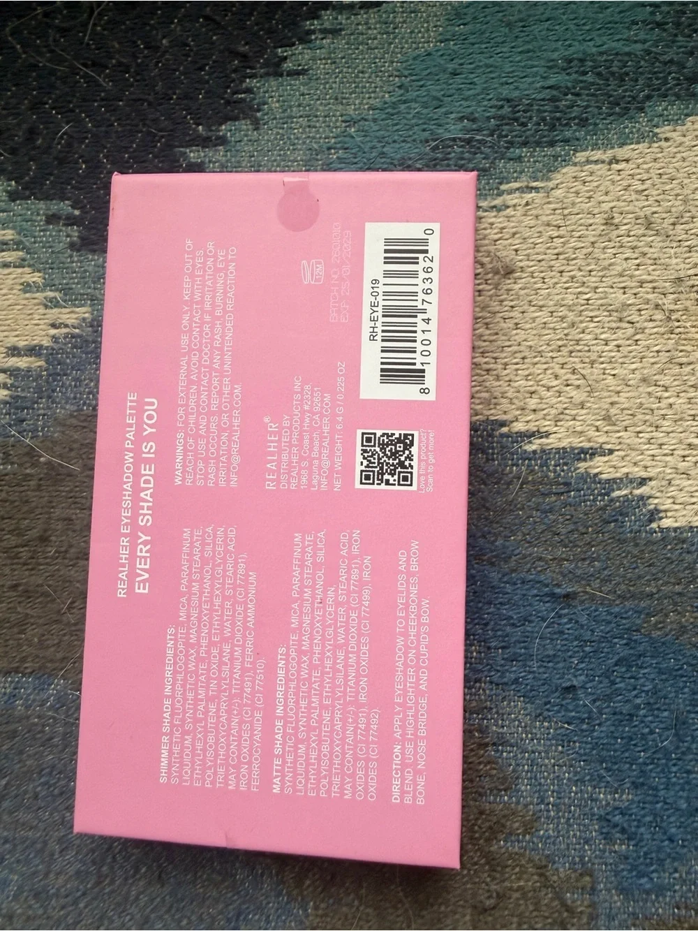 RealHer Pink Eyeshadow Palette